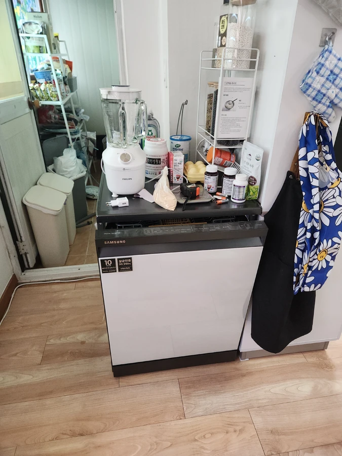 싱크대 하부장 광교 교체 전